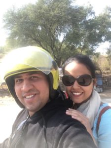 Travelling on a scooter in Udaipur