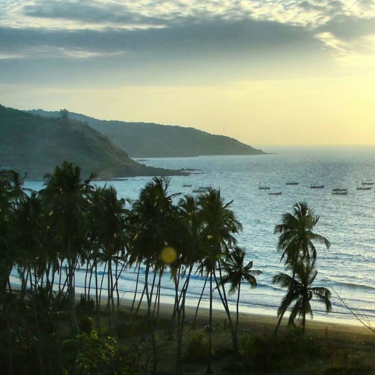Twilight at Karde beach in Konkan