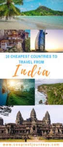 cheap places to travel abroad from india