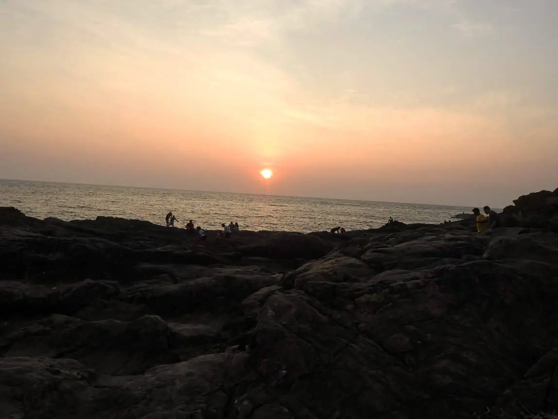 Sunset at Om beach, Gokarna