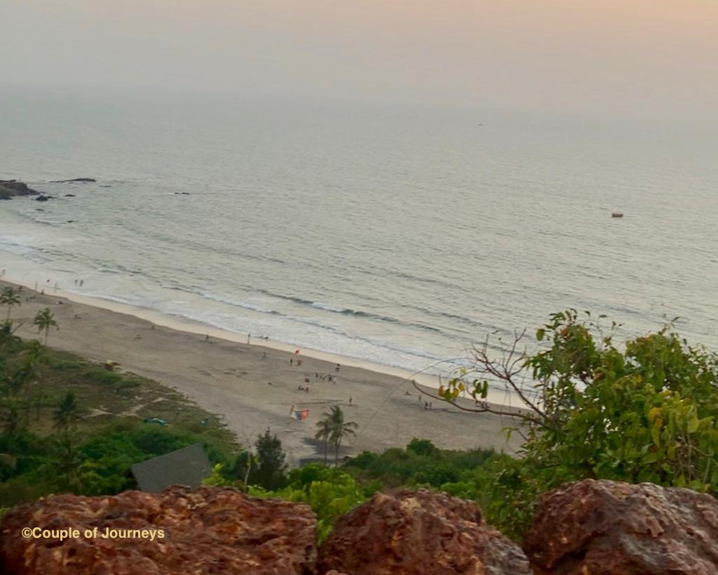 View from the Chapora fort at twilight