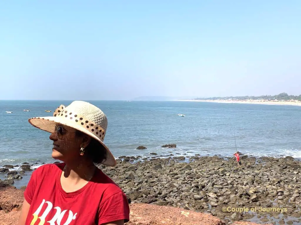 Out in the sun at lower fort Aguada
