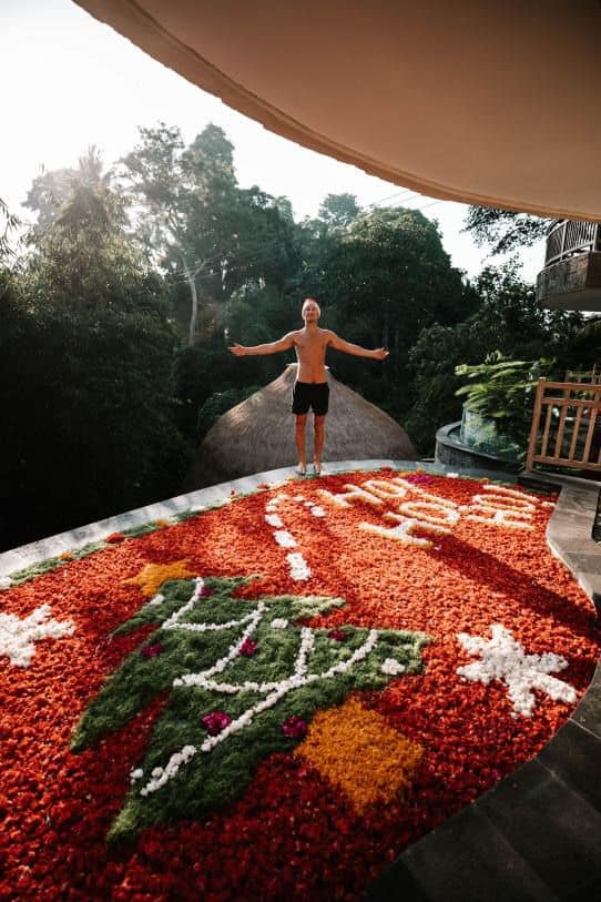 Bali Hotel with Flower Pool - Udaya Resorts