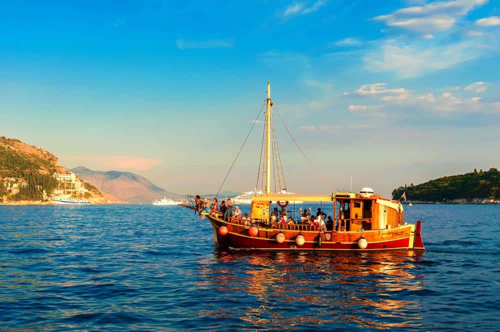 A local ferry in Croatia
