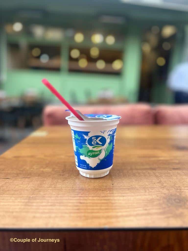 Ayran or buttermilk at a cafe in Istanbul