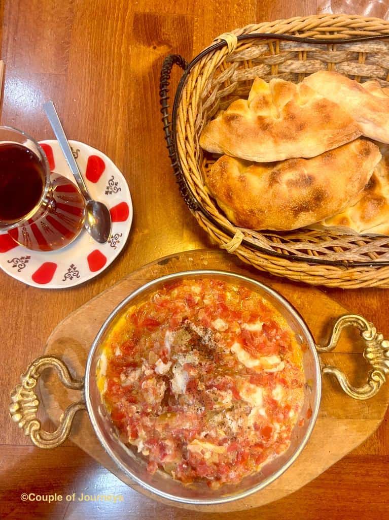 Menemen or Turkish scrambled egg