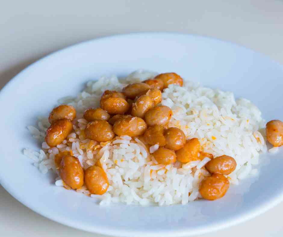 Pilav served in Istanbul as a vegetarian food