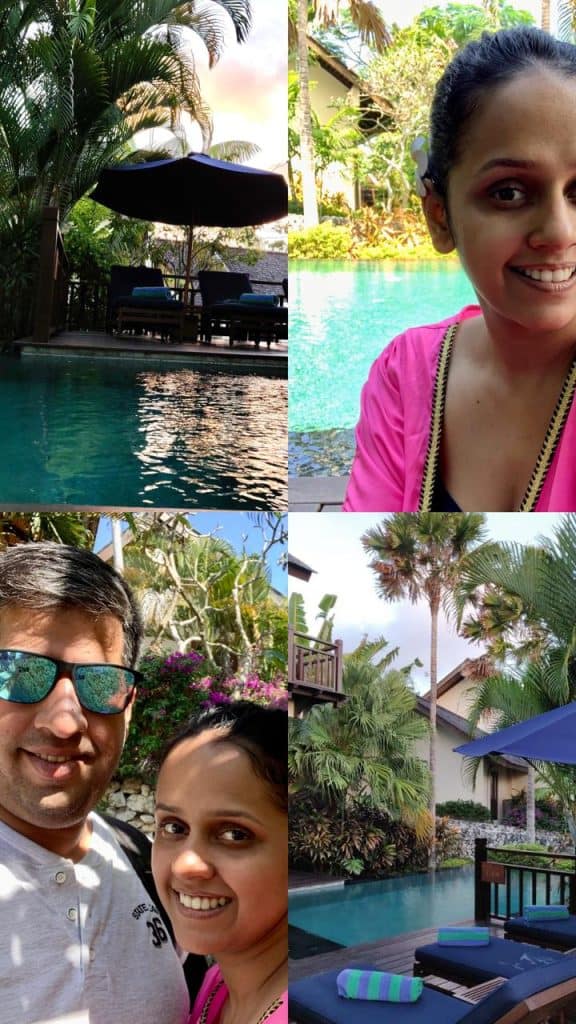 Us at Bali - one of the best beach honeymoon destinations in the world