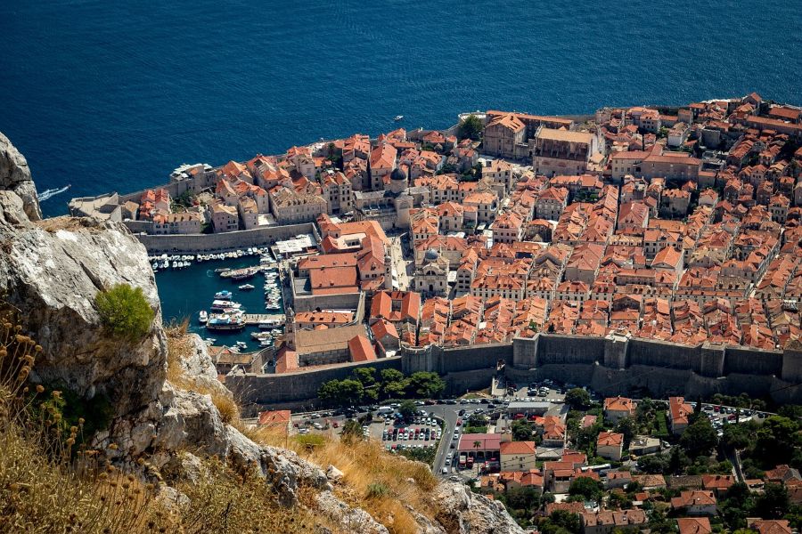 An aerial view of the Old Town