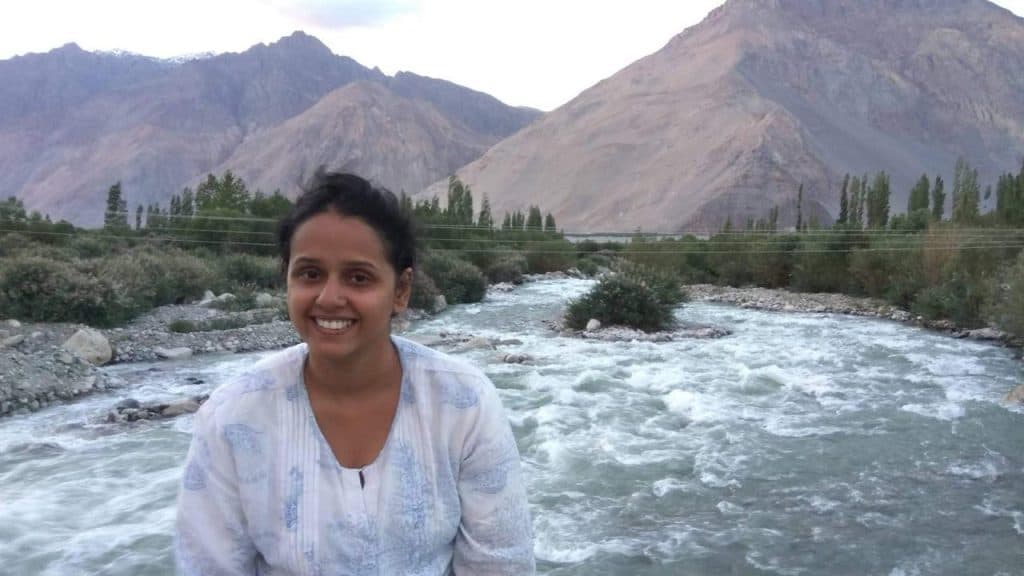 A picture of me on the bridge of Nubra valley leisure camp 